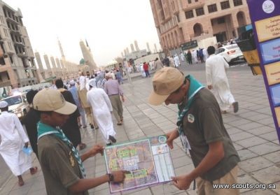 صورة خرائط رقمية لإرشاد الحجاج بالمدينة المنورة