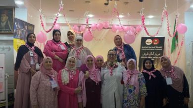 صورة حملة تحسيسية ضد سرطان الثدي بتنظيم من فوج آمال قاوش “الفحص حياة والوعي نجاة”
